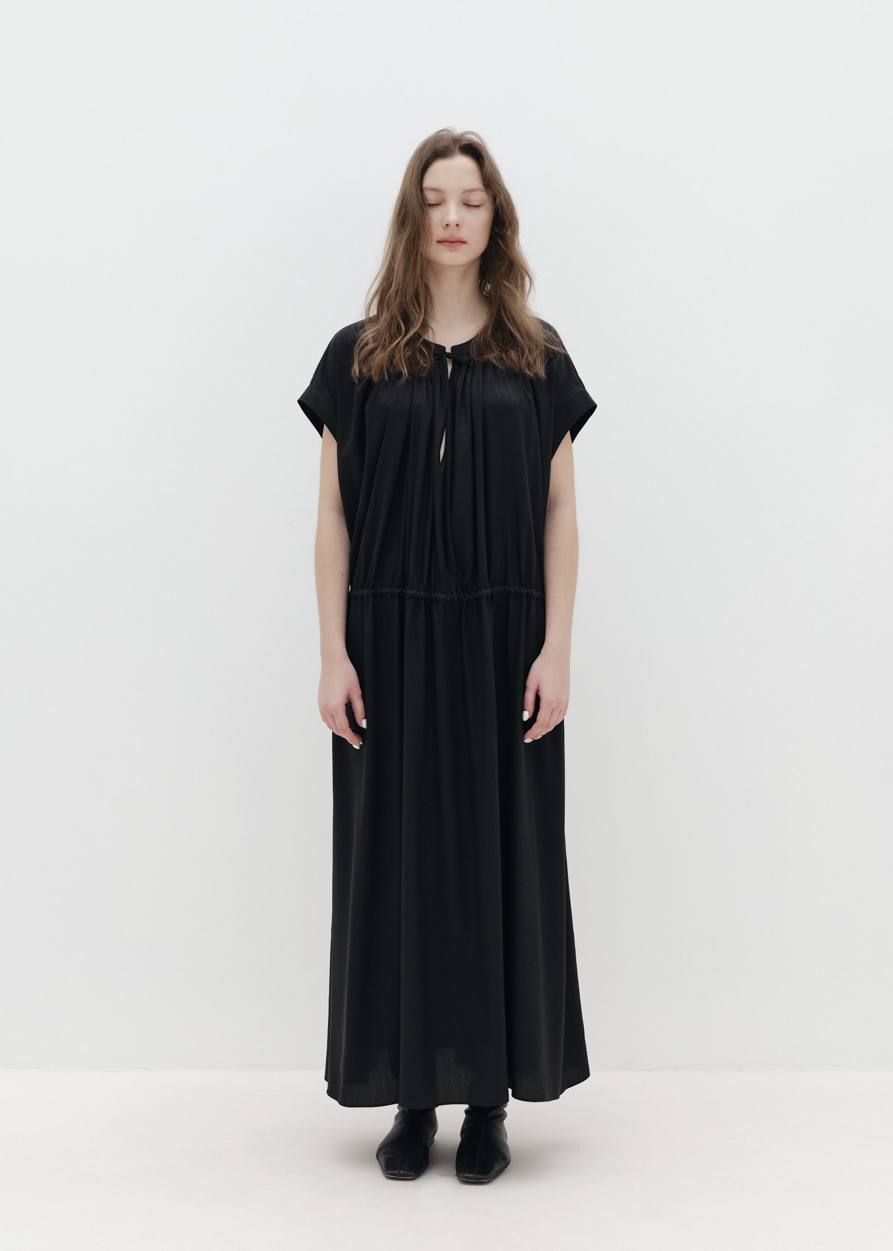 Drawstring Tie Dress