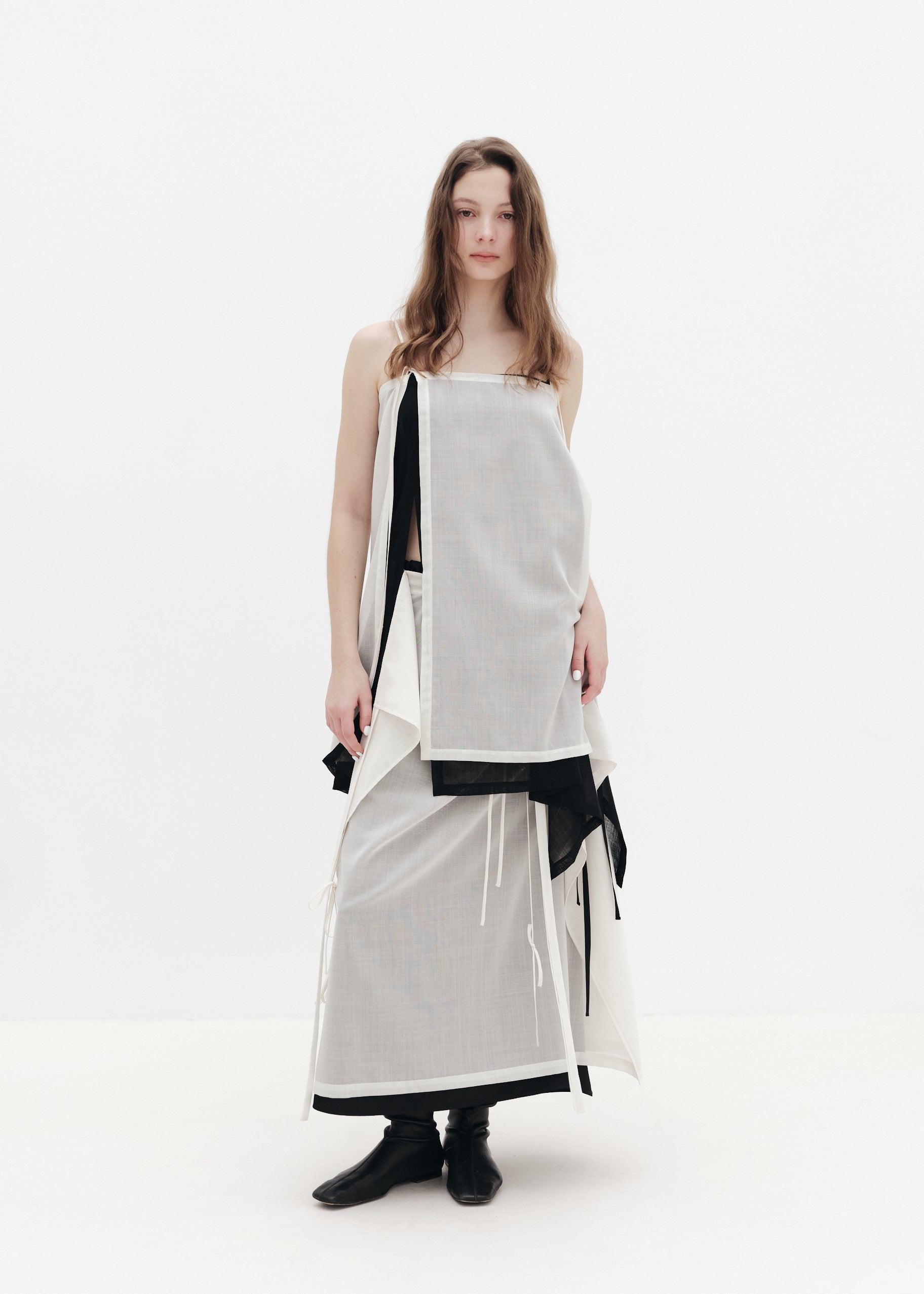 Sheer Wool Wrap Skirt