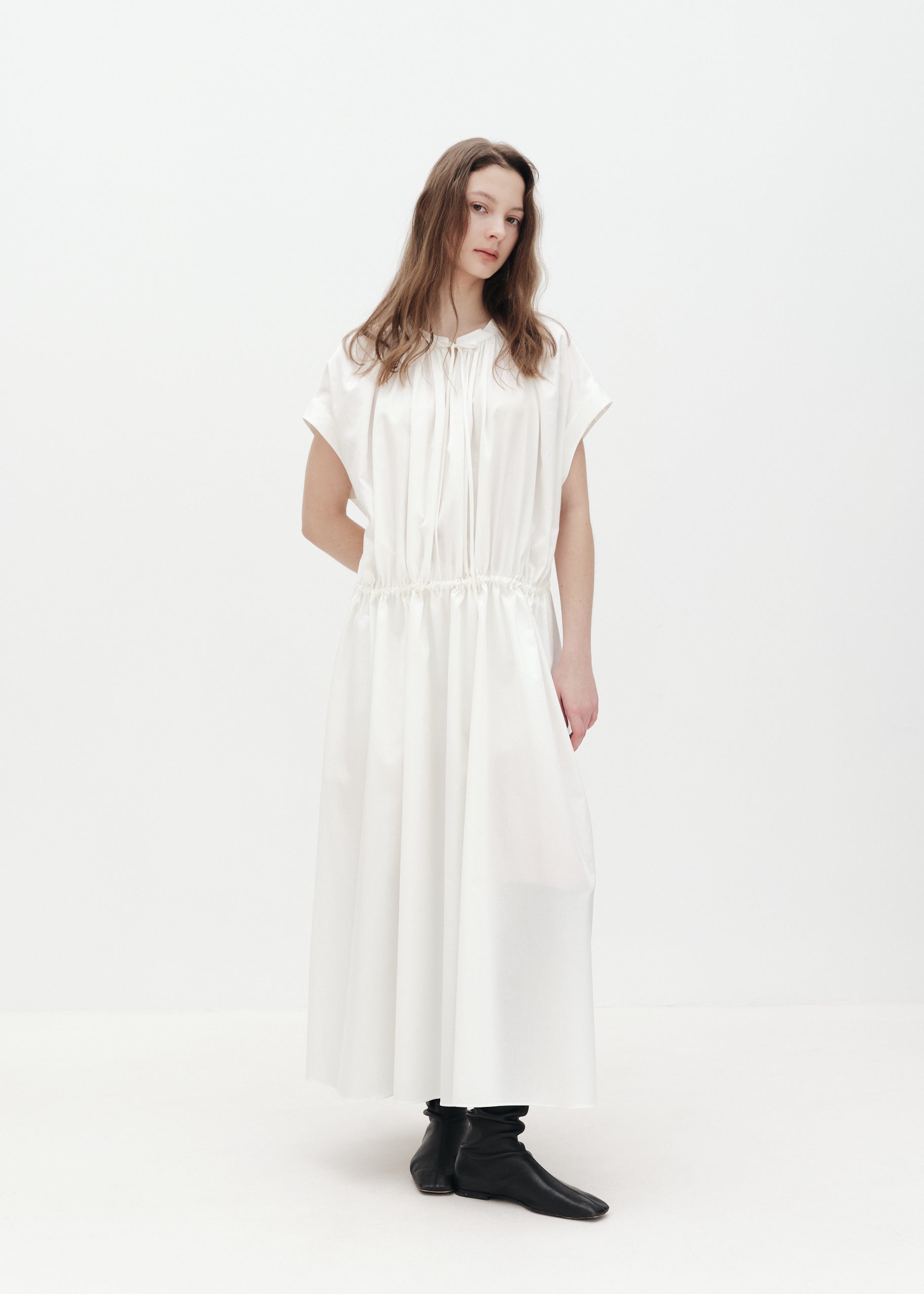 Drawstring Tie Dress