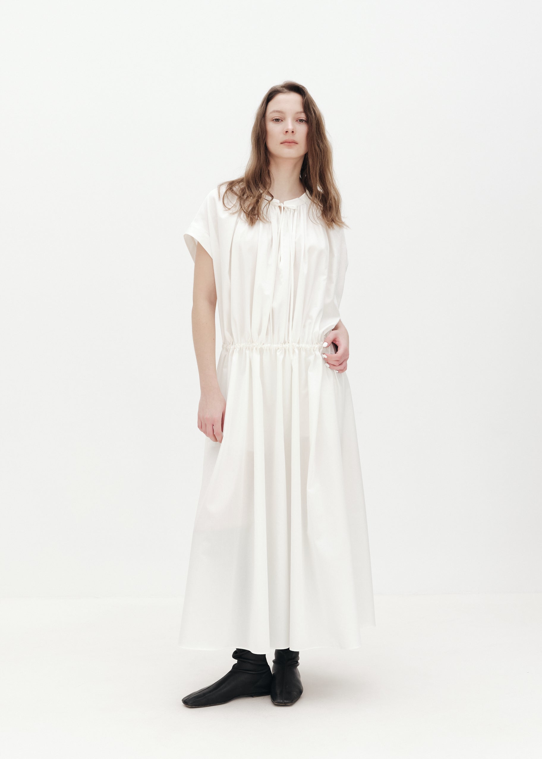 Drawstring Tie Dress