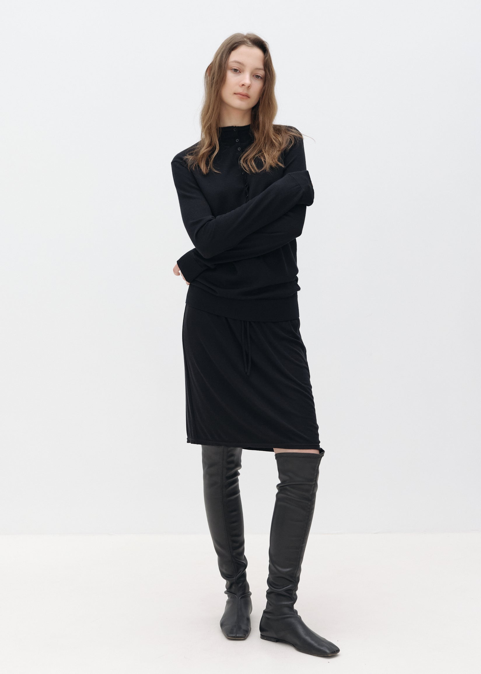 Lyocell-Wool Mini Skirt