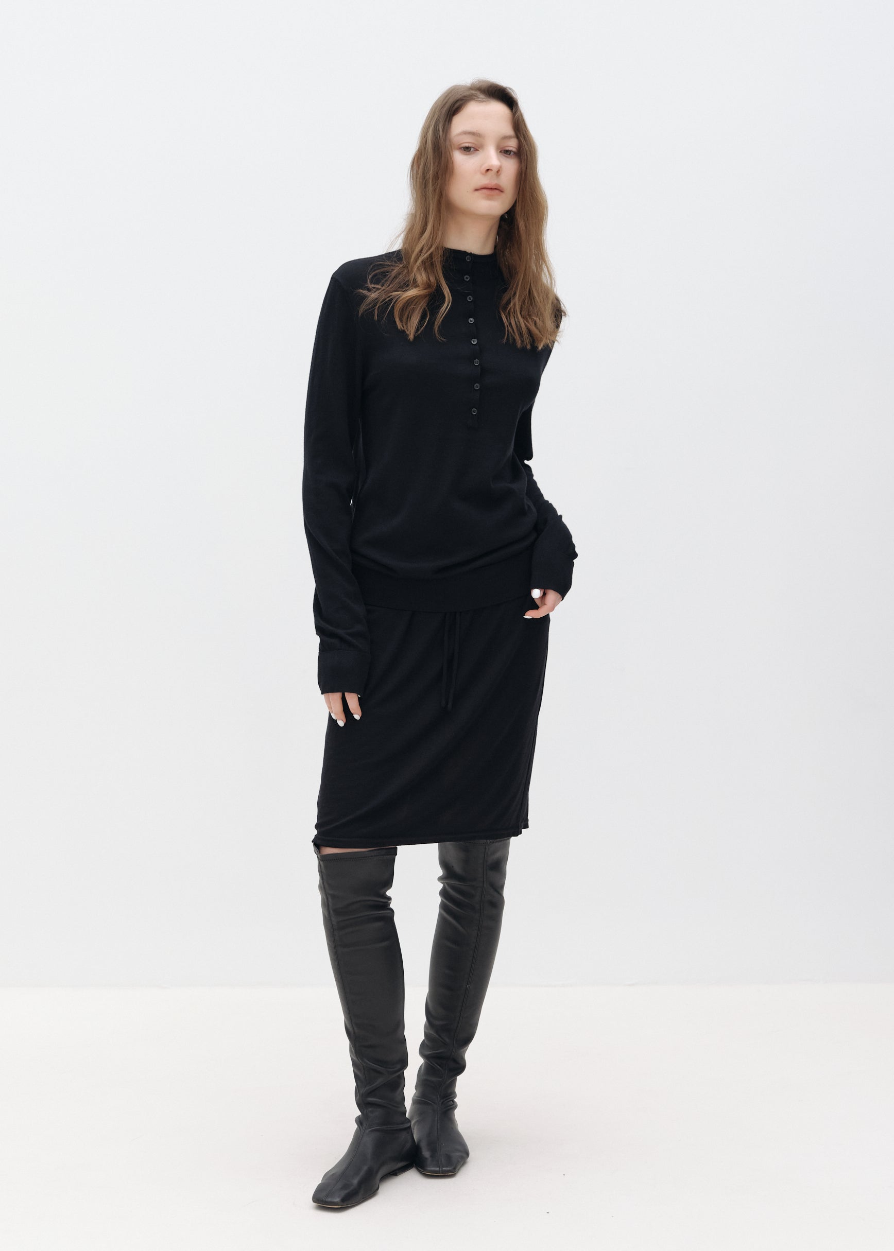 Lyocell-Wool Mini Skirt