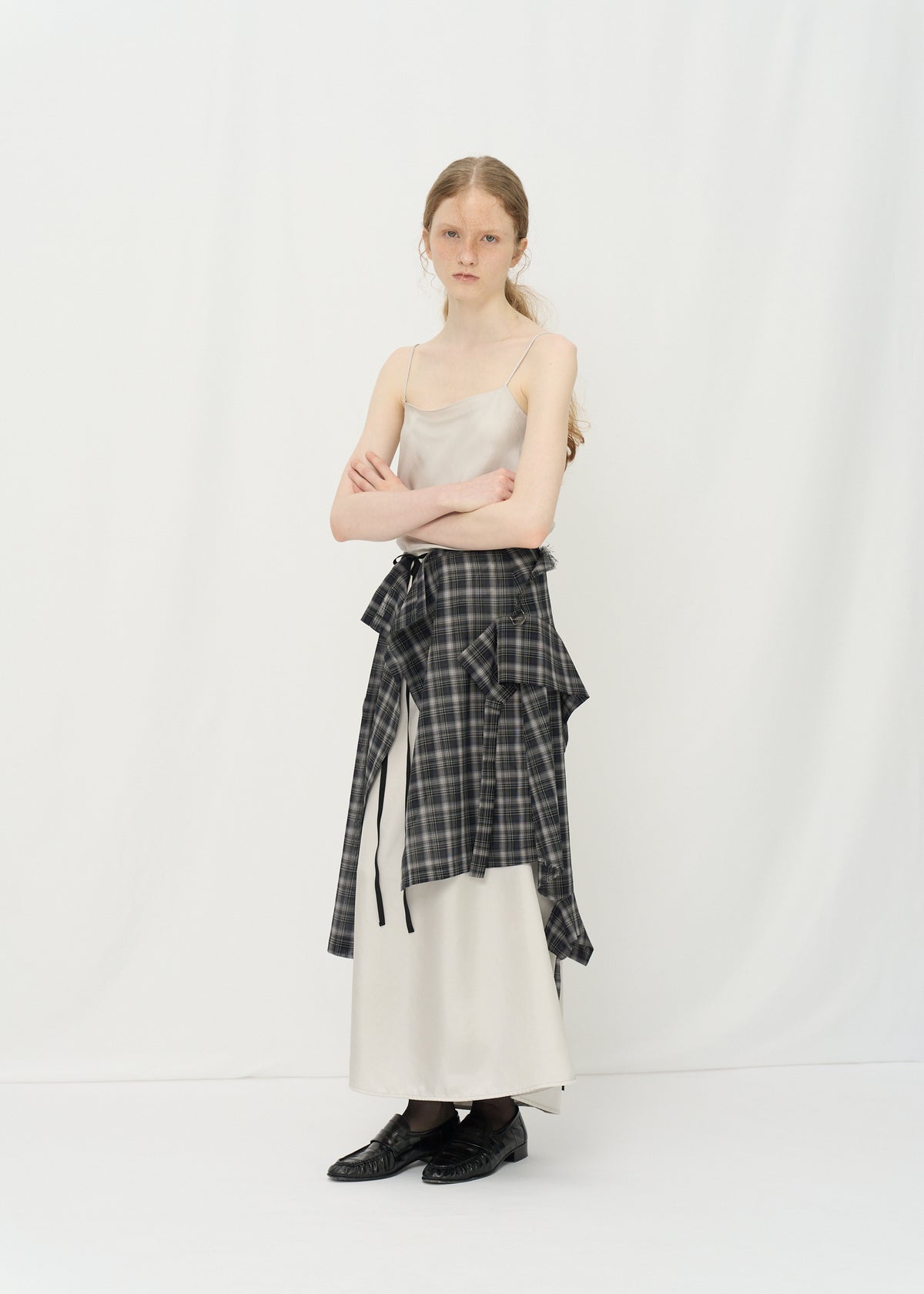 Asymmetric Draped Apron (Made-To-Order)