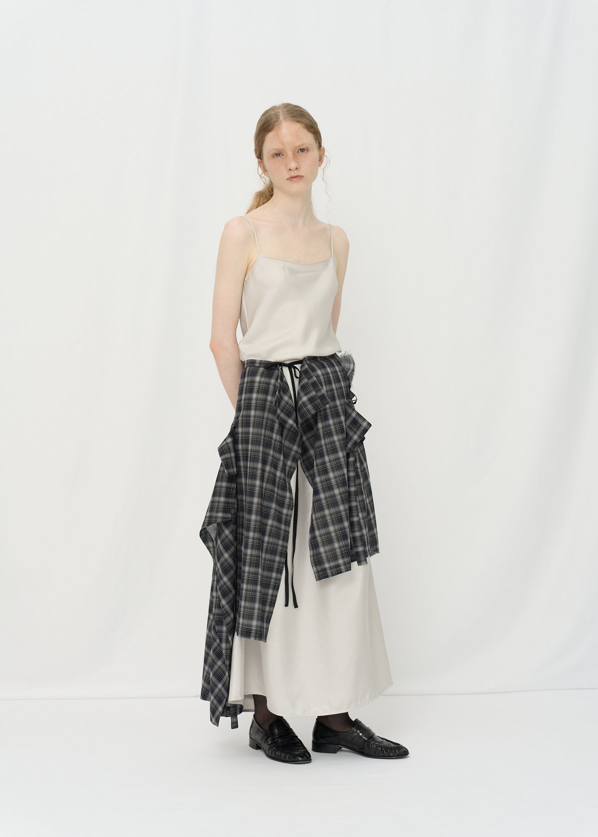 Asymmetric Draped Apron (Made-To-Order)