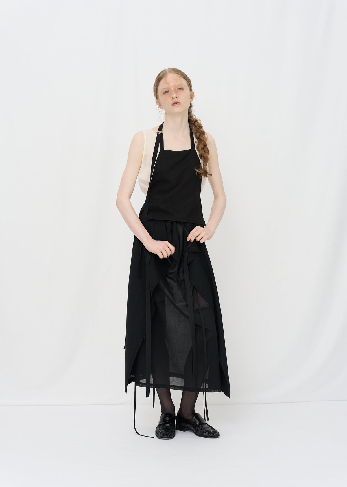 Sheer Wool Wrap Skirt