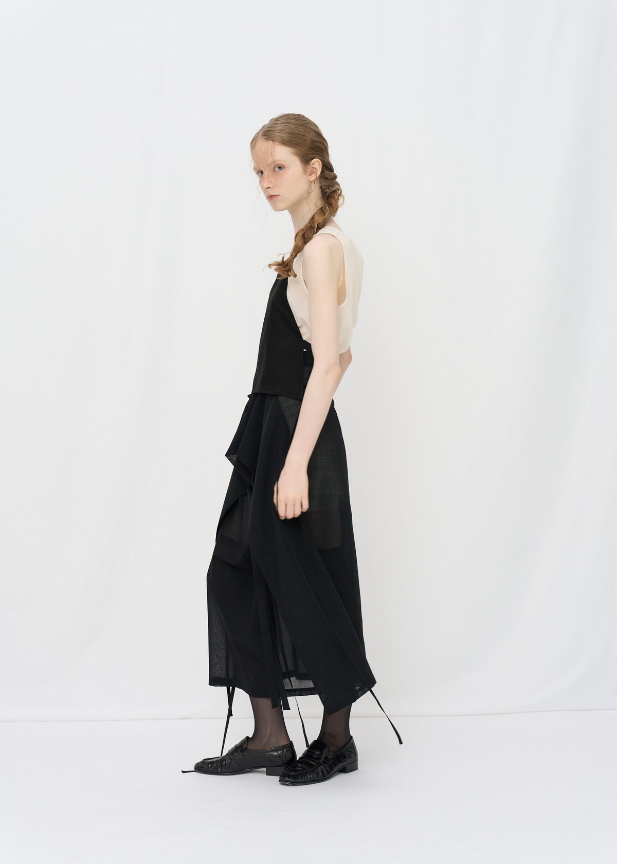 Sheer Wool Wrap Skirt
