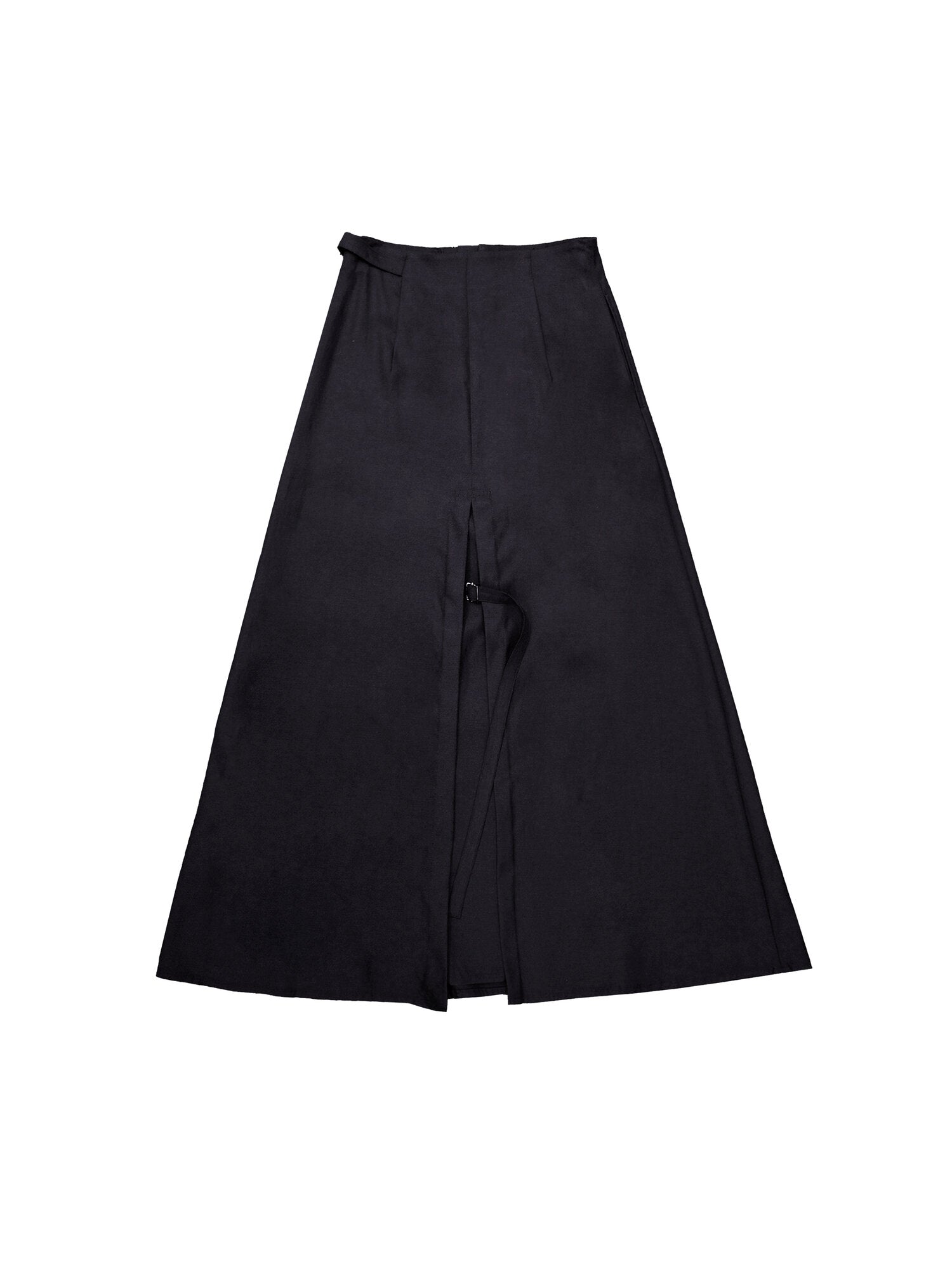 Front Button Flared Skirt