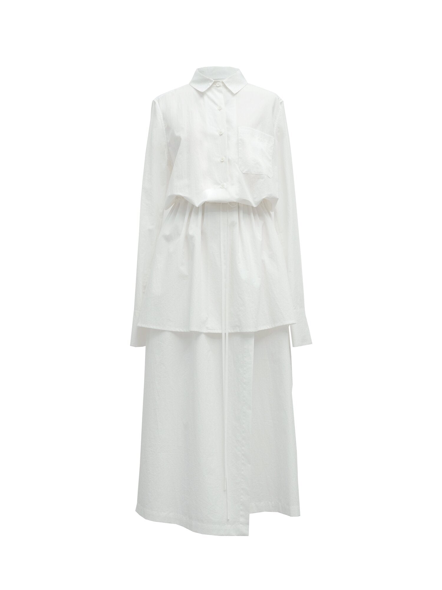 Layered Shirt Dress 01 WOOMIN Layered Shirt Dress 01 WOOMIN