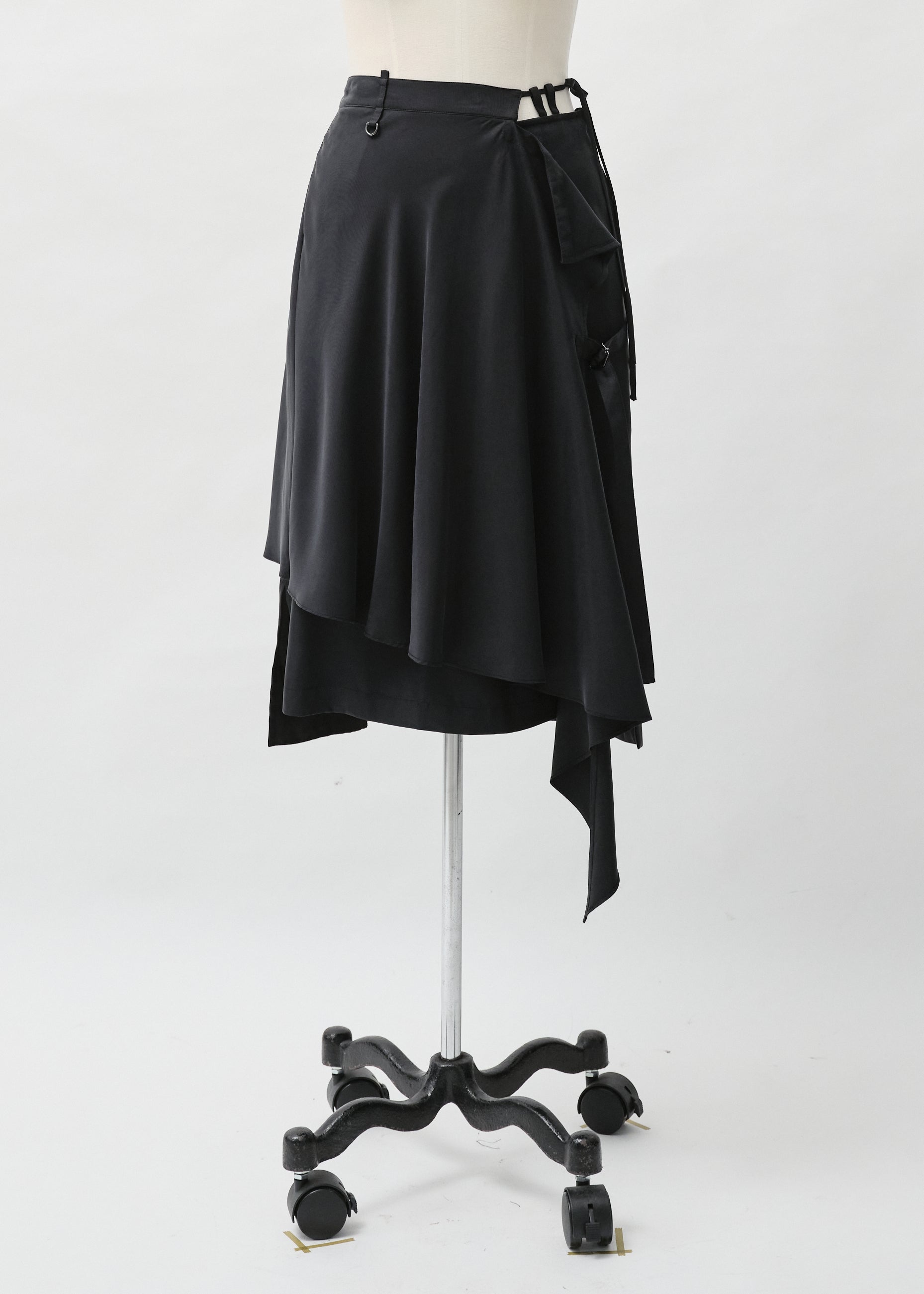 Asymmetric Draped Skirt (Made-To-Order)