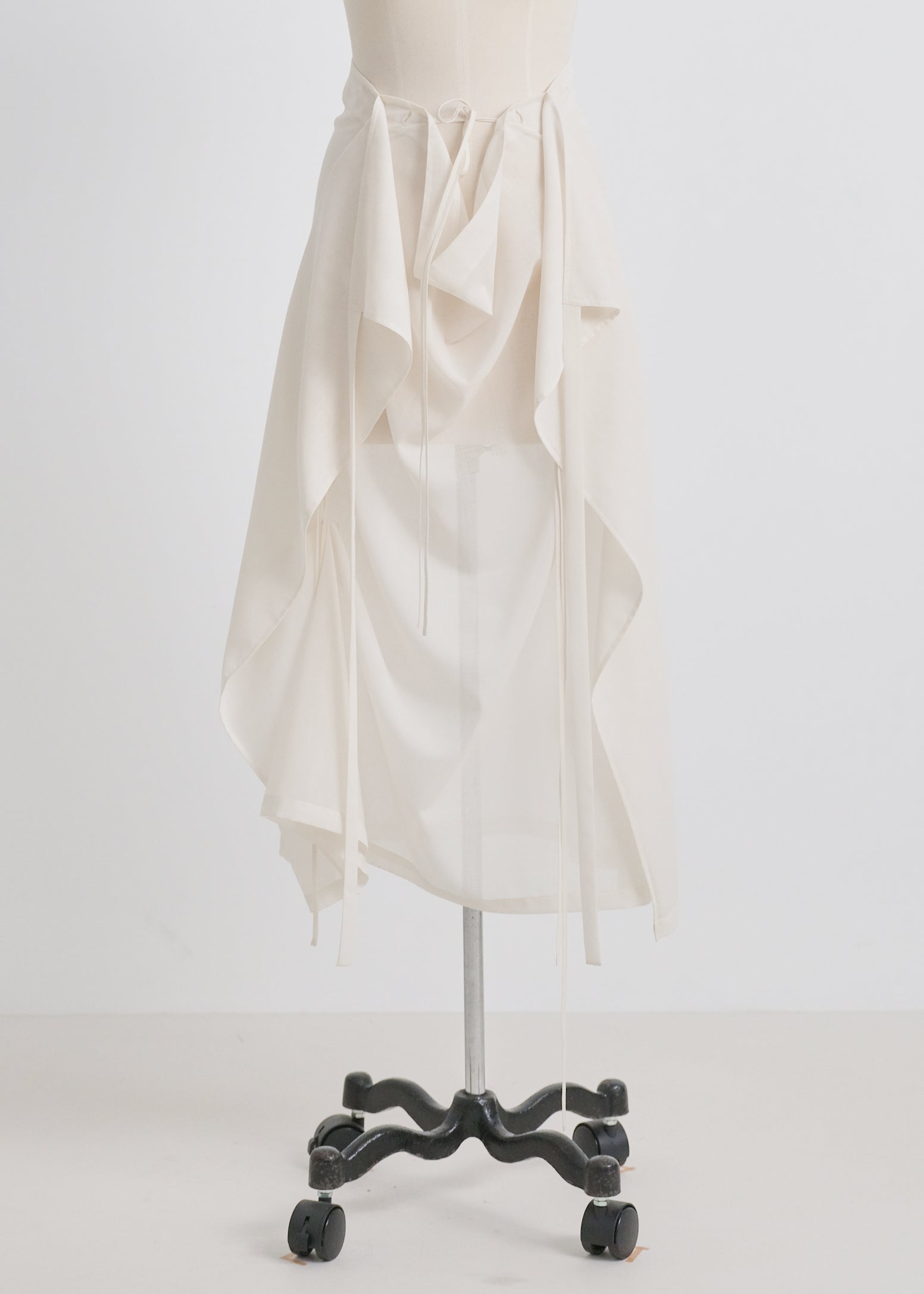 Sheer Wool Wrap Skirt