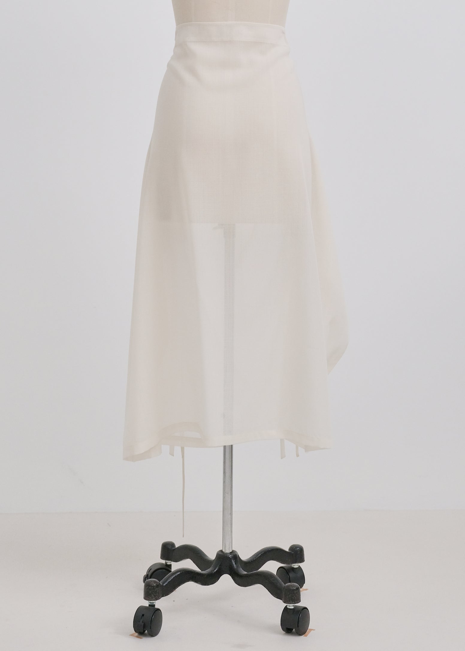 Sheer Wool Wrap Skirt