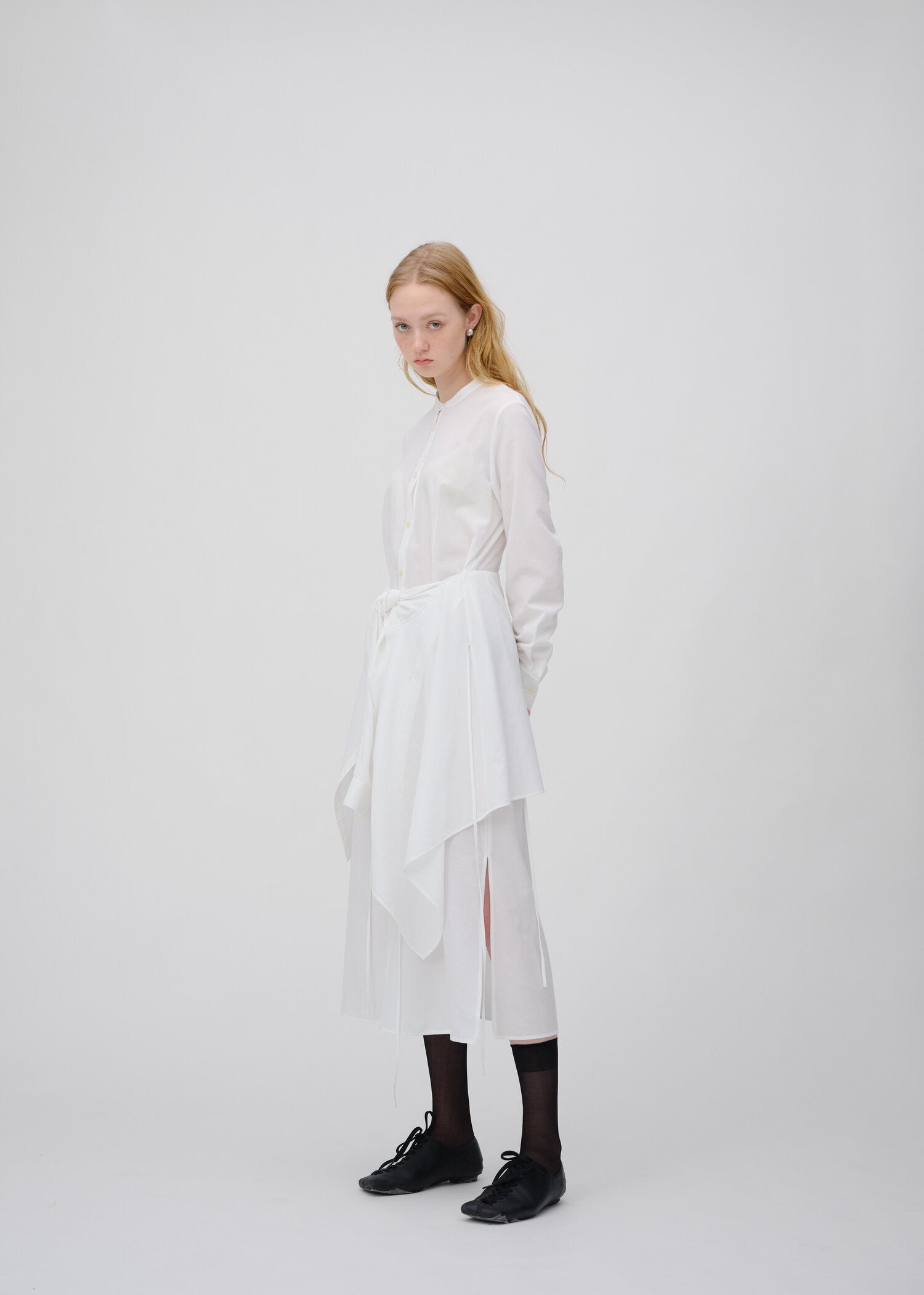 Shirt Wrap Layered Dress