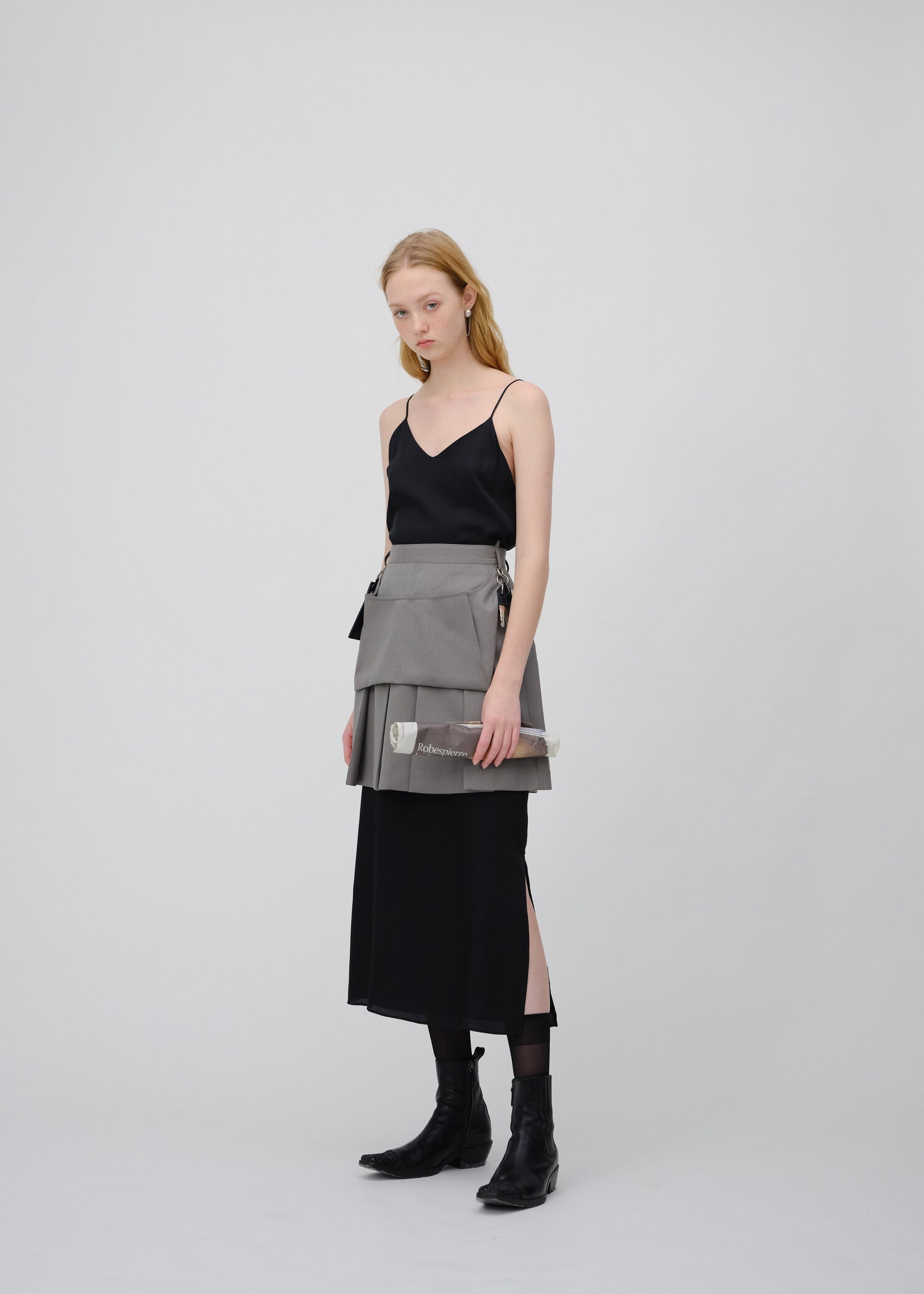 Pleated Skirt Apron