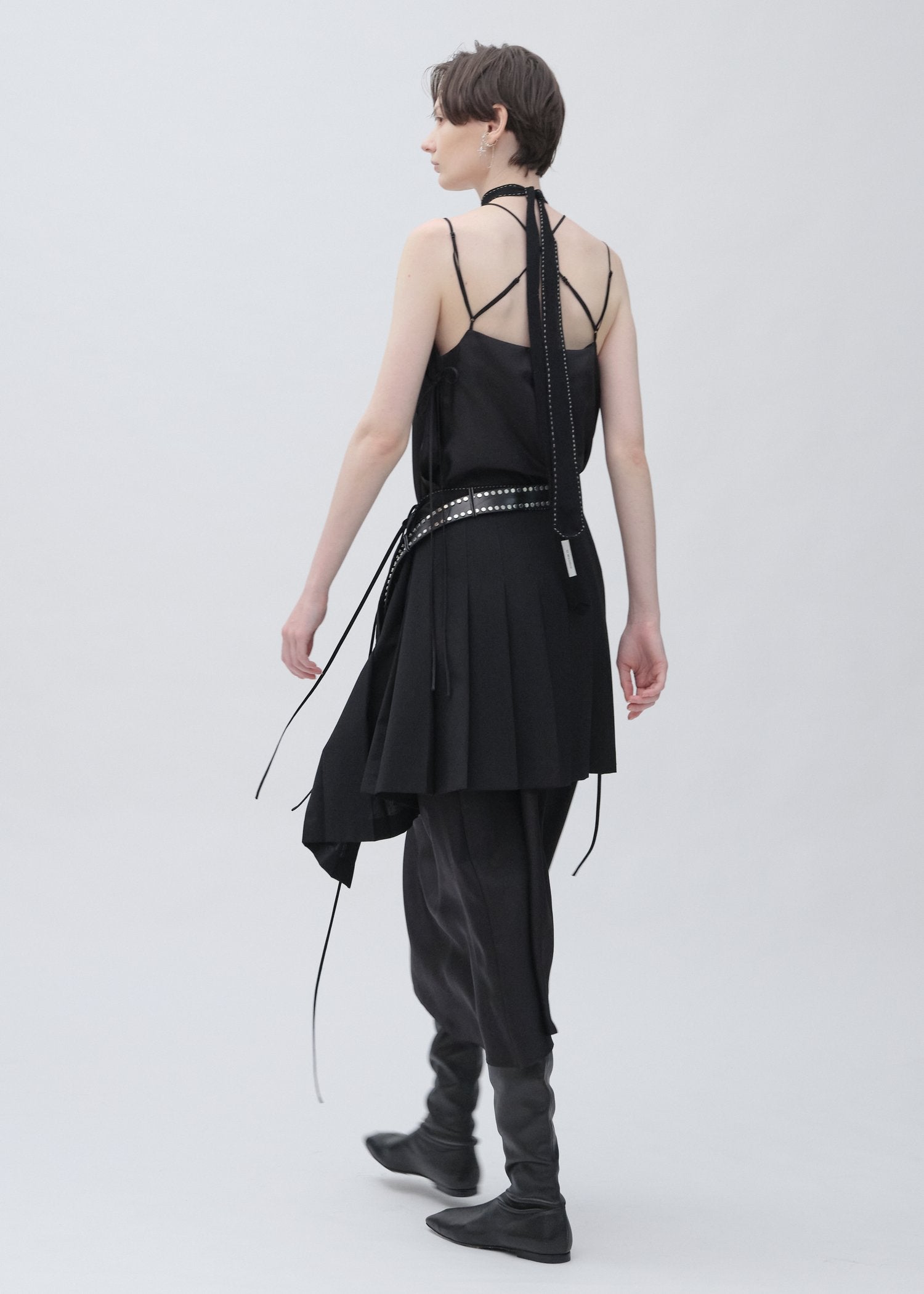 Pleated Warp Skirt