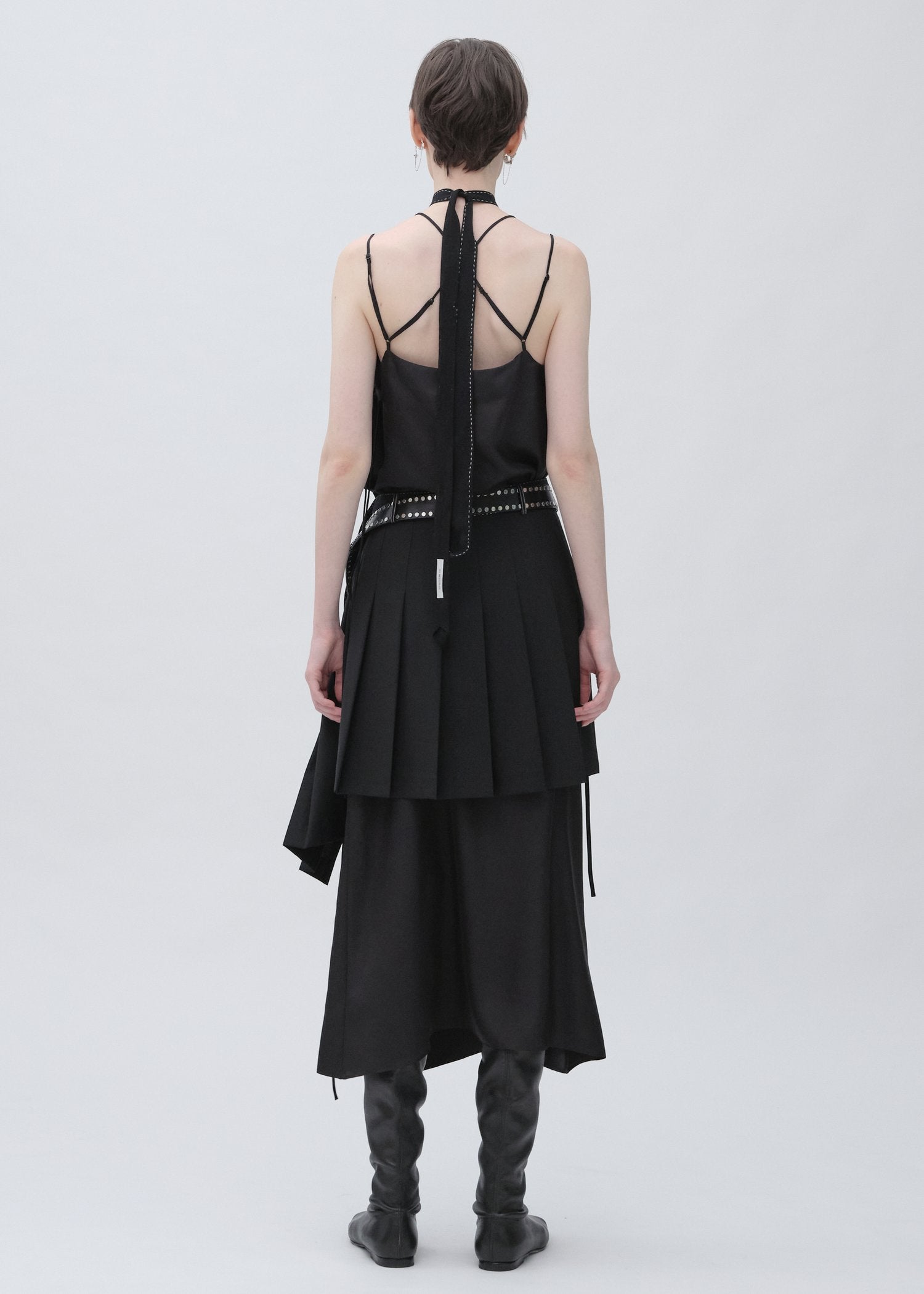 Pleated Warp Skirt