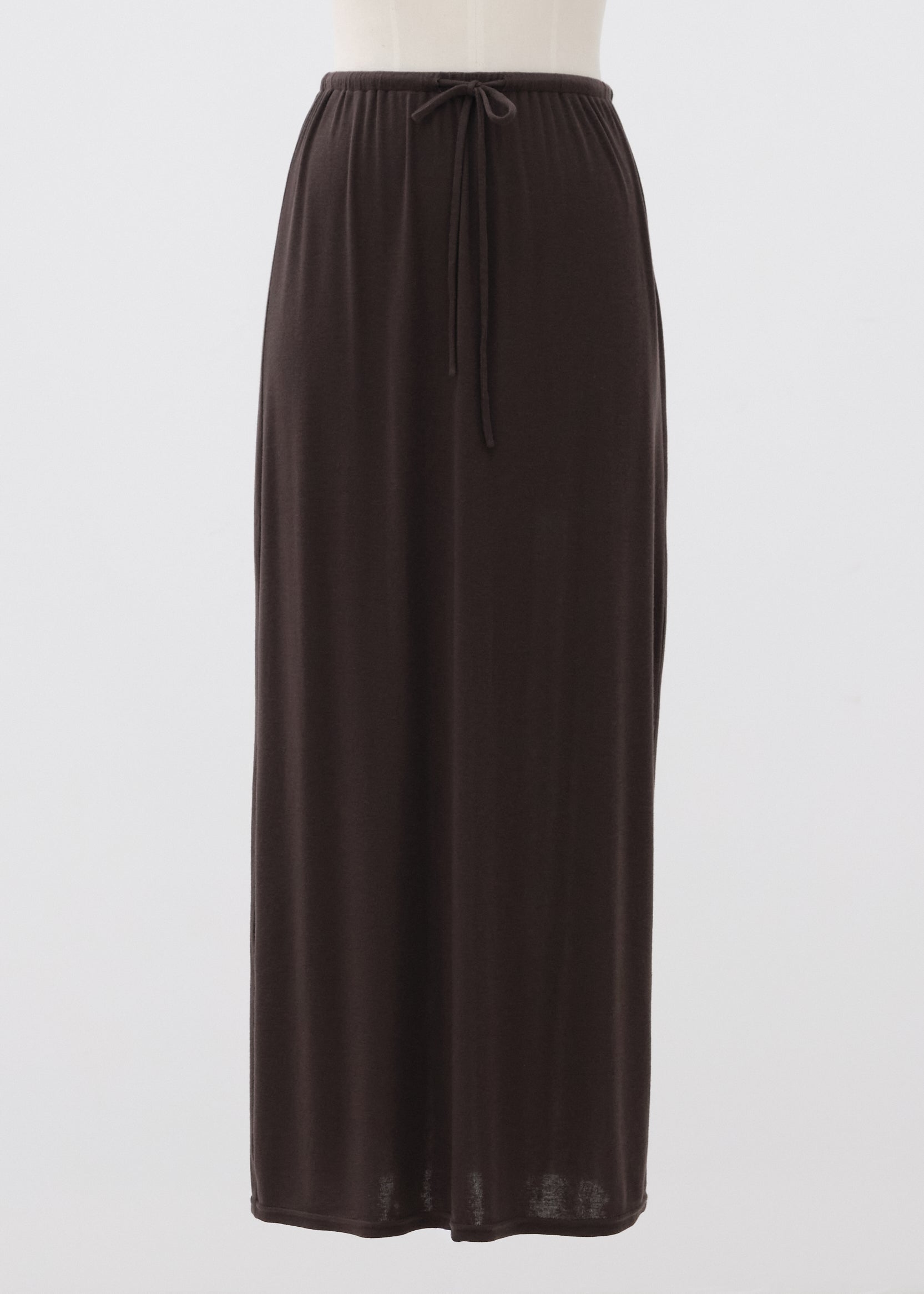 Lyocell-Wool Full-Length Skirt