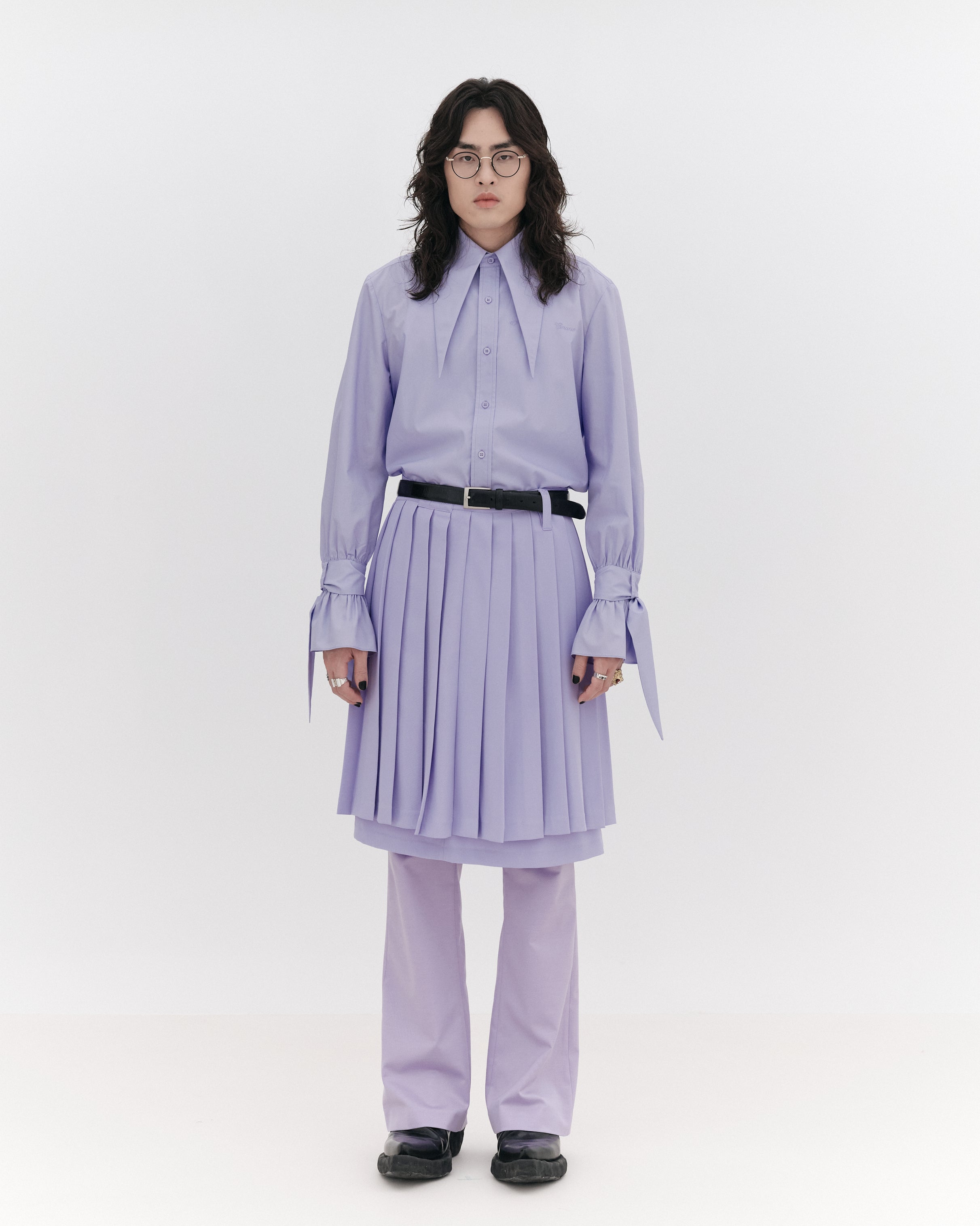 VILLAIN Pleated Skirt