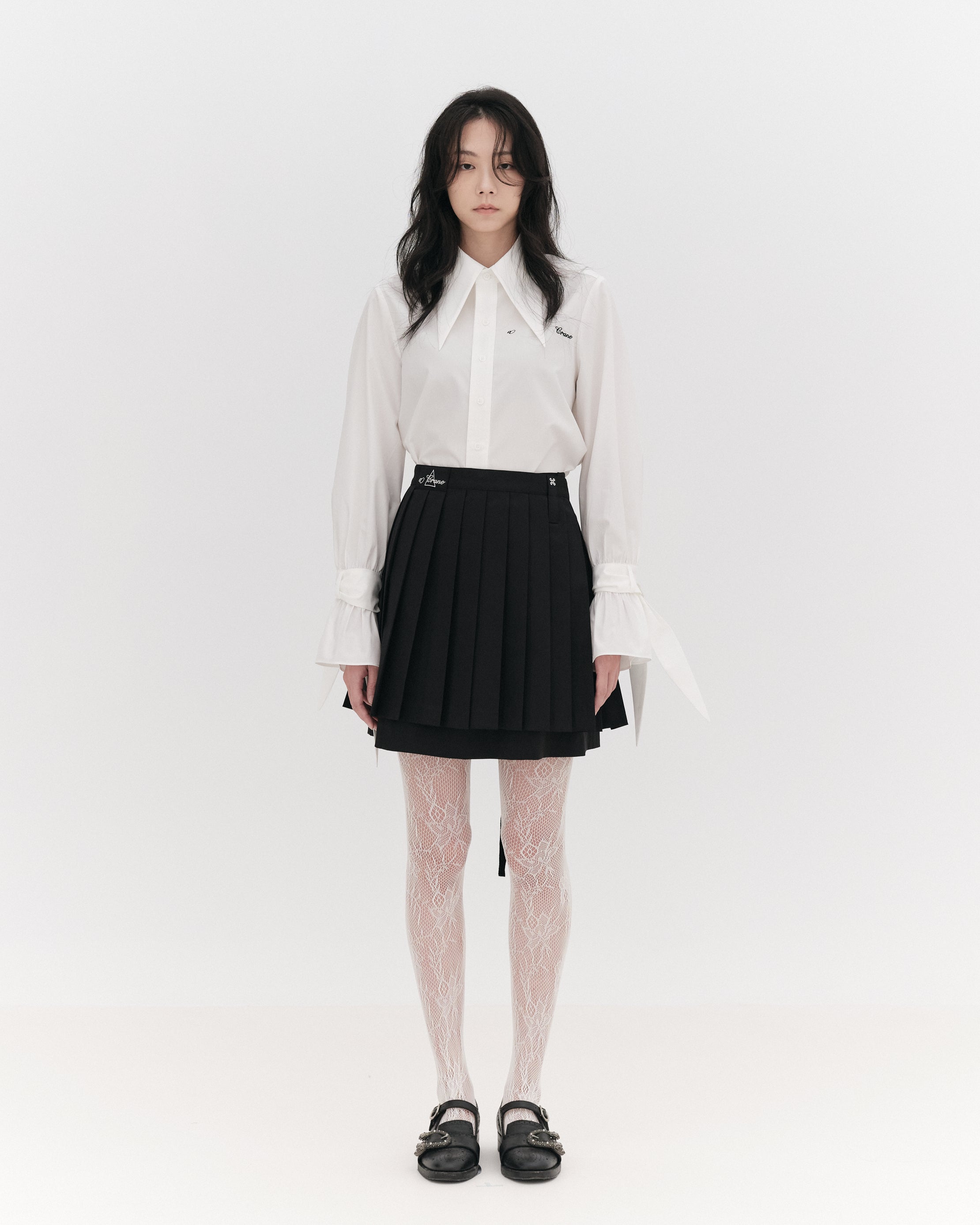VILLAIN Pleated Skirt