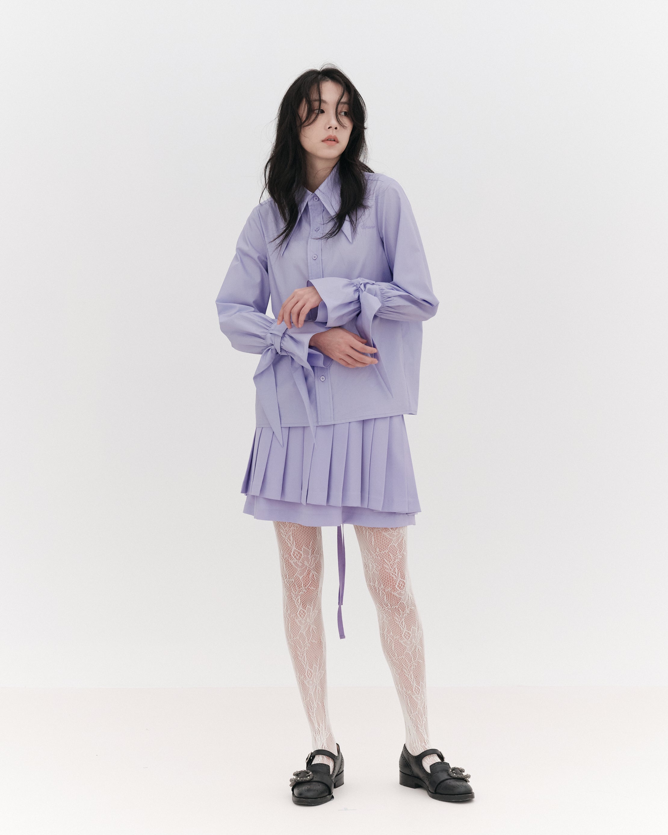 VILLAIN Pleated Skirt