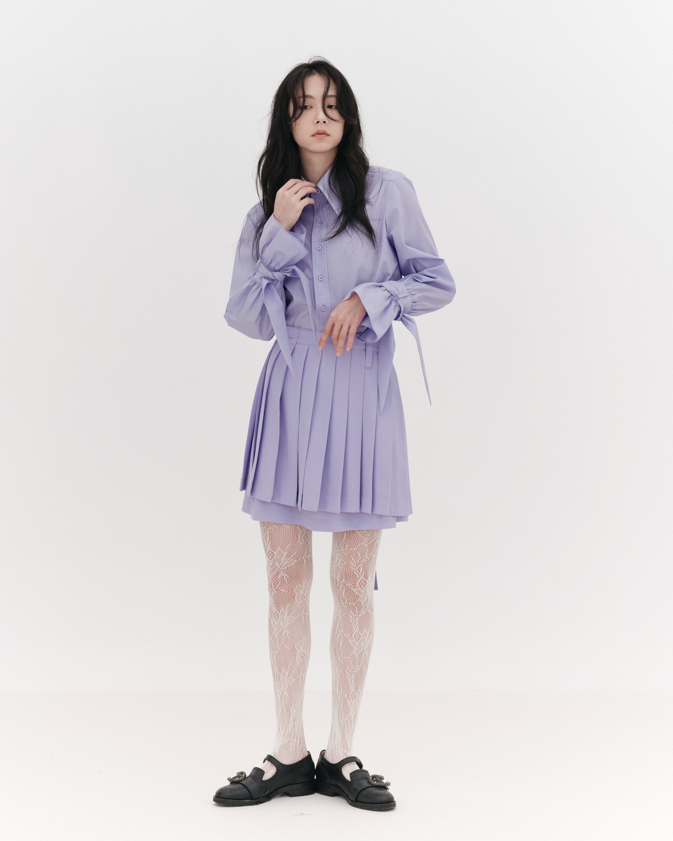 VILLAIN Pleated Skirt