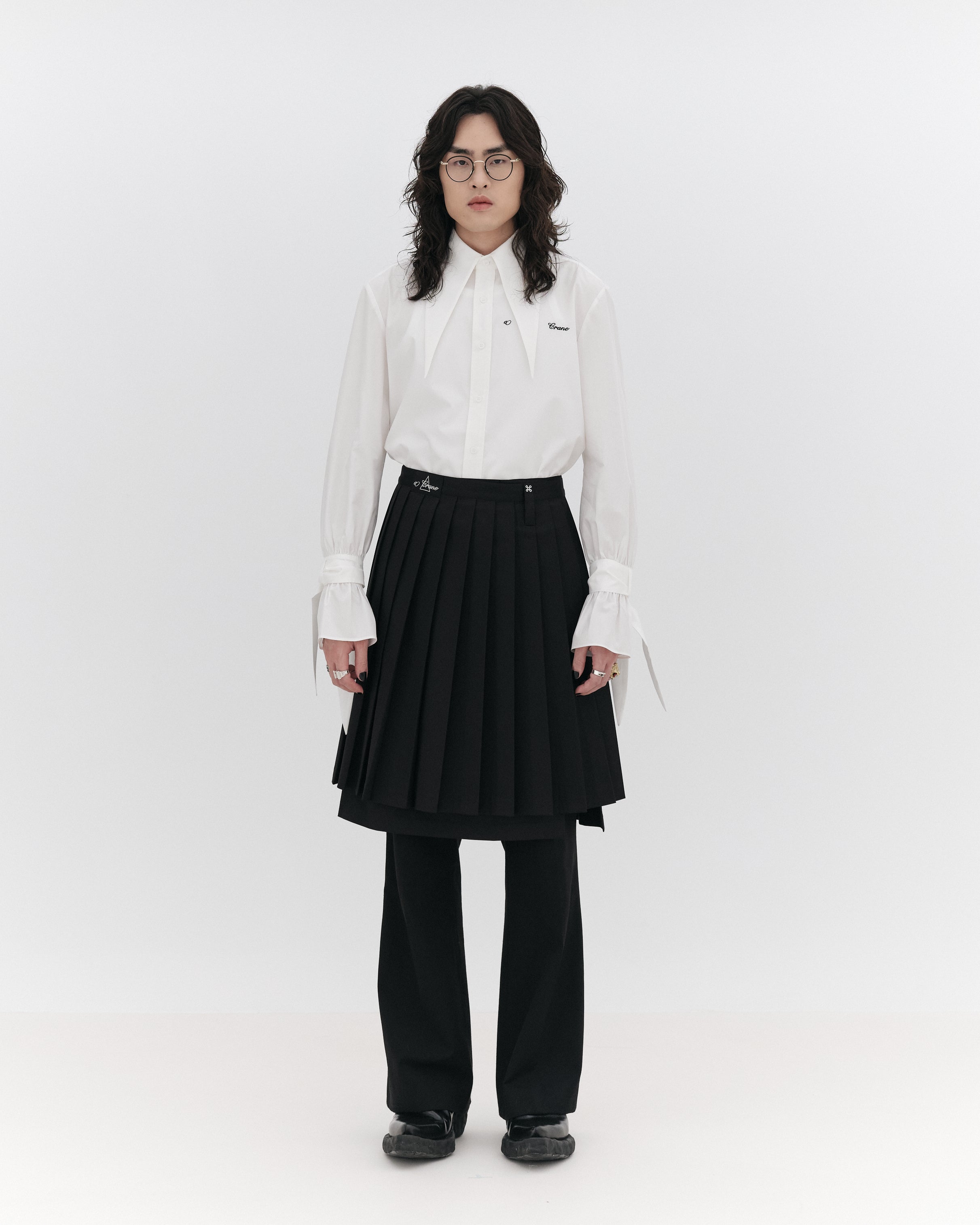 VILLAIN Pleated Skirt